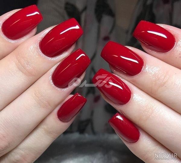 عکس ناخن مربعی عکس ناخن مربعی