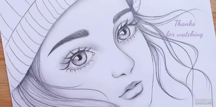 عکس نقاشی صورت یک زن - عکس نودی