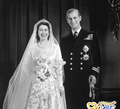 عکسی دیده نشده از عروسی ملکه الیزابت با شاهزاده فیلیپ