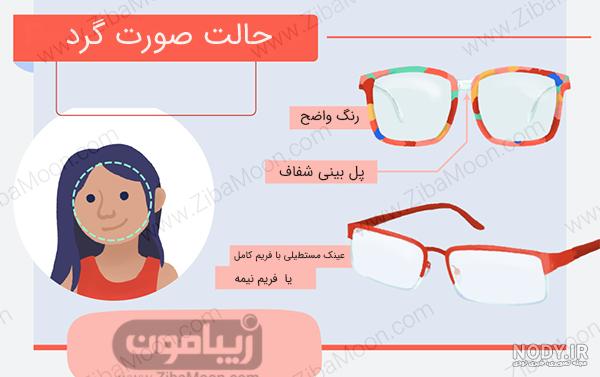 فروش عینک طبی ته استکانی شیشه گرد - عینک