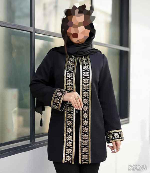 مدل مانتو تابستانی مشکی