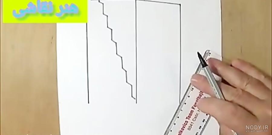 نقاشی غروب دریاچه نقاشی اکریلیک STEP by STEP