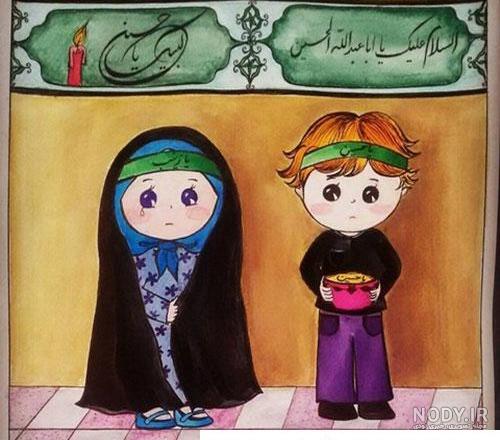 نقاشی در مورد نماز خواندن کودکانه و آسان برای رنگ آمیزی