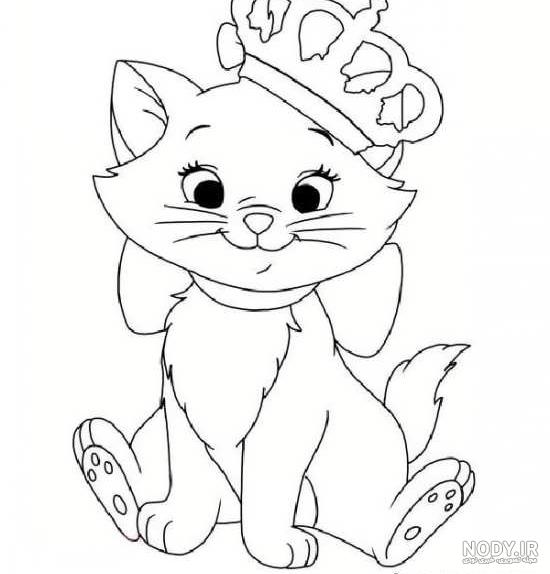 آموزش کشیدن نقاشی گربه برای کودکان و طرح های ساده گربه برای الگوبرداری