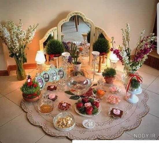 تزیین سفره هفت سین با ایده های جدید و ساده - شیک و تک