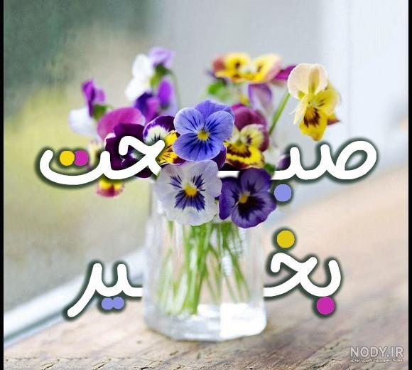 سلام صبح بخیر با عکس گل نرگس