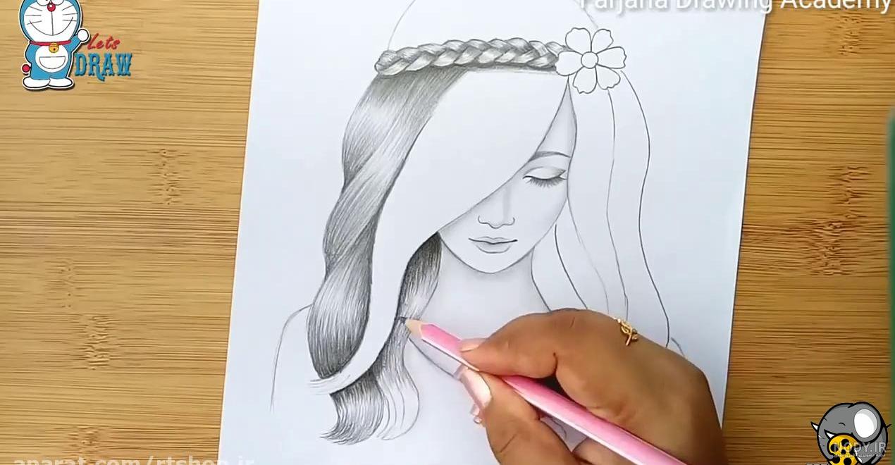 عکس های نقاشی دختر آسان