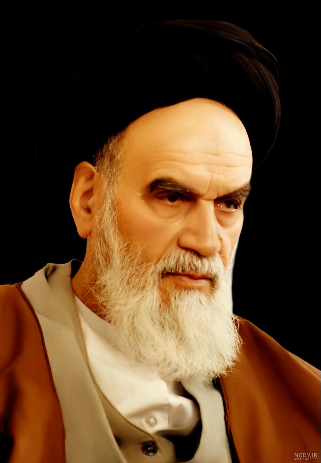 عکس پرتره گرافیکی زیبا از امام خمینی