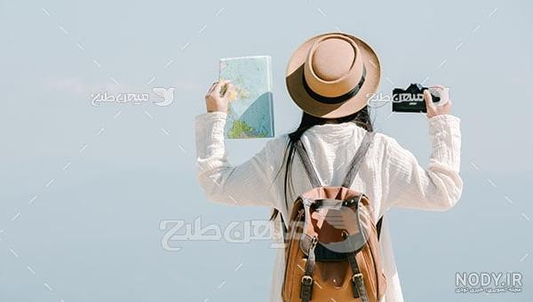 عکس دختر توریست