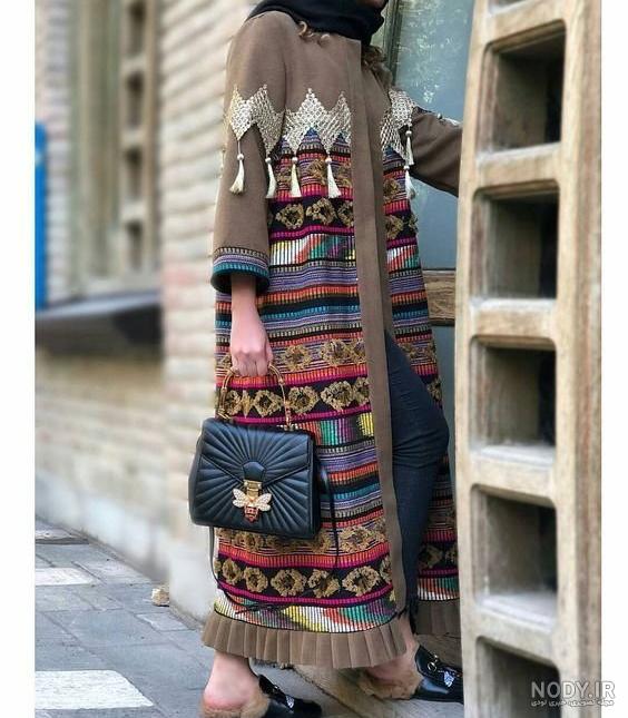 مدل مانتو جلو باز جدید اینستاگرام - عکس نودی