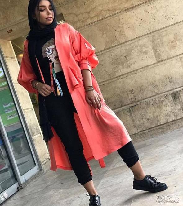 مدل مانتو دخترانه جلو باز کوتاه جدید