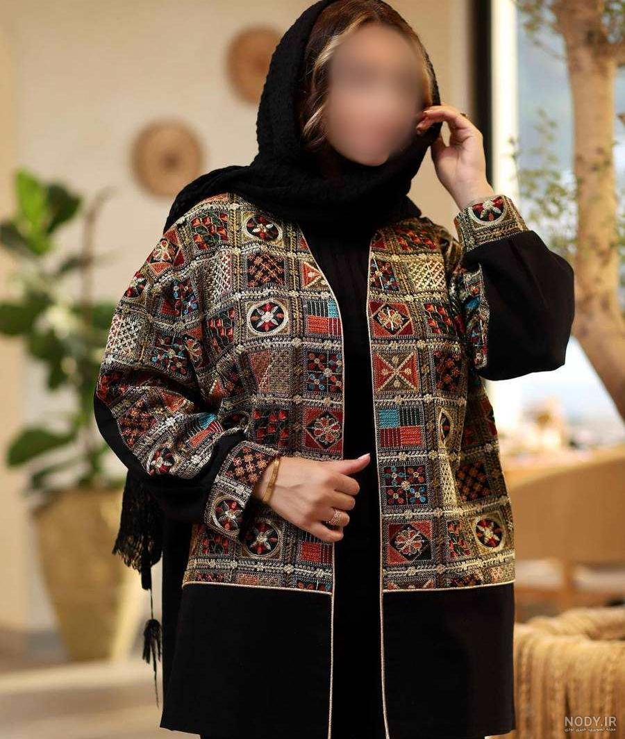 مدل مانتو سنتی ۱۴۰۱ | مدل مانتو با خرج کار سنتی | مدل مانتو با ...