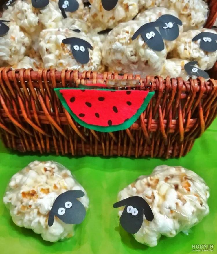 تزیین پفیلای شب یلدا ؛ 100 ایده تزیین پفیلا برای شب یلدا