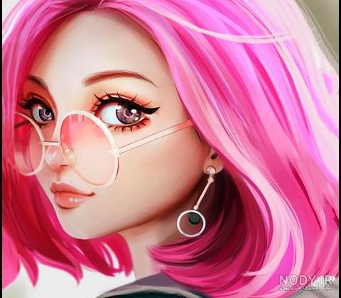 عکس دخترانه صورتی شیک