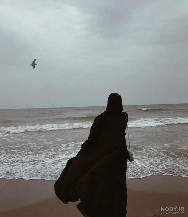 عکس دخترانه غمگین کنار دریا ❤️ [ بهترین تصاویر ]