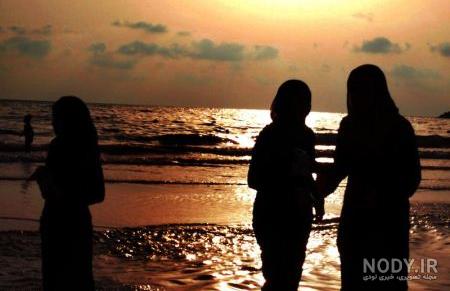 عکس دختر زیبا کنار ساحل