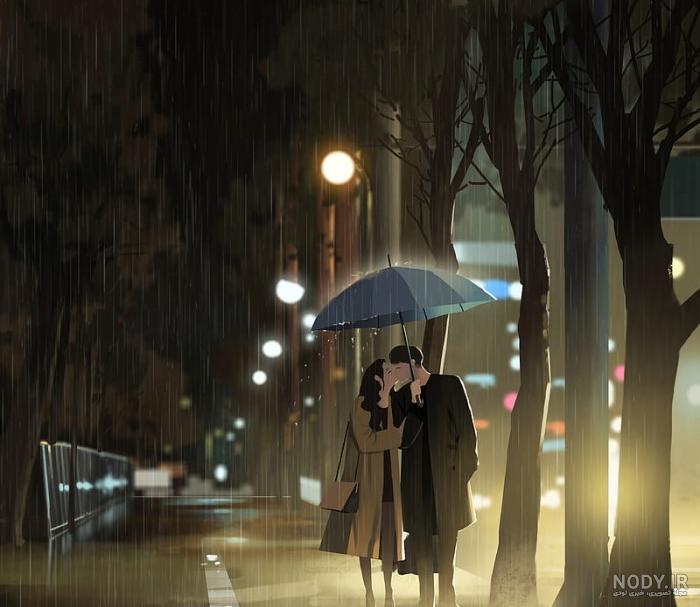 عکس شب بارانی عکس شب بارانی