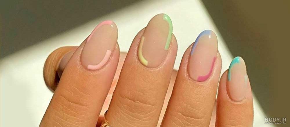 مدل ناخن جدید رنگ شاد مدل ناخن جدید رنگ شاد