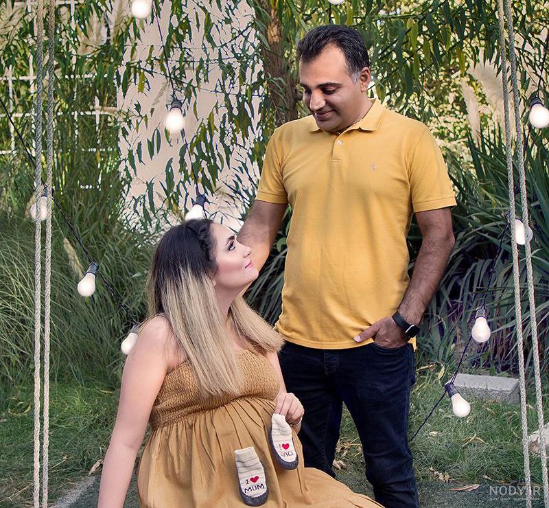 ایده های متفاوت از ژست عکس بارداری تکی و دونفره - مجله چند ماهمه