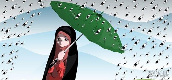 عکس نقاشی دختر با حجاب چادر - عکس نودی عکس نقاشی دختر با حجاب چادر - عکس نودی