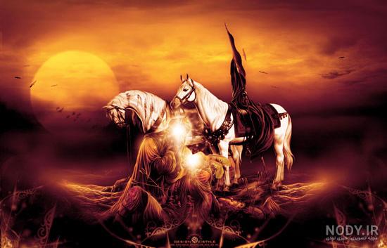 عکس نوشته احادیث امام حسین