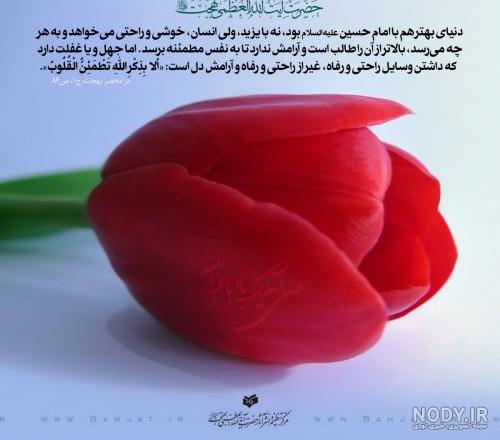 عکس نوشته سخنان امام حسین