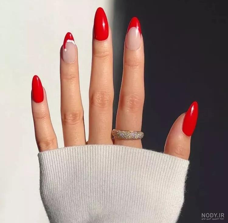 طرح ناخن کریسمس