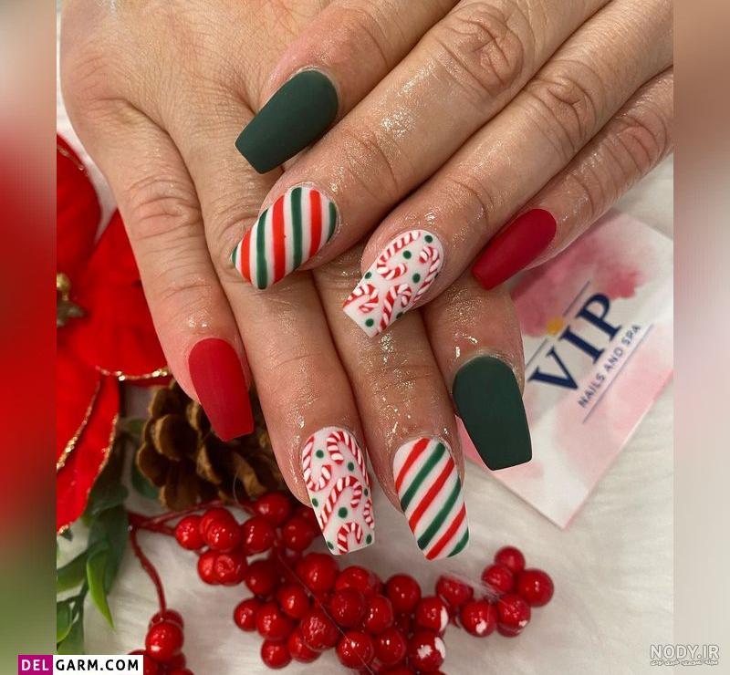 طرح ناخن کریسمس ۲۰۲۳
