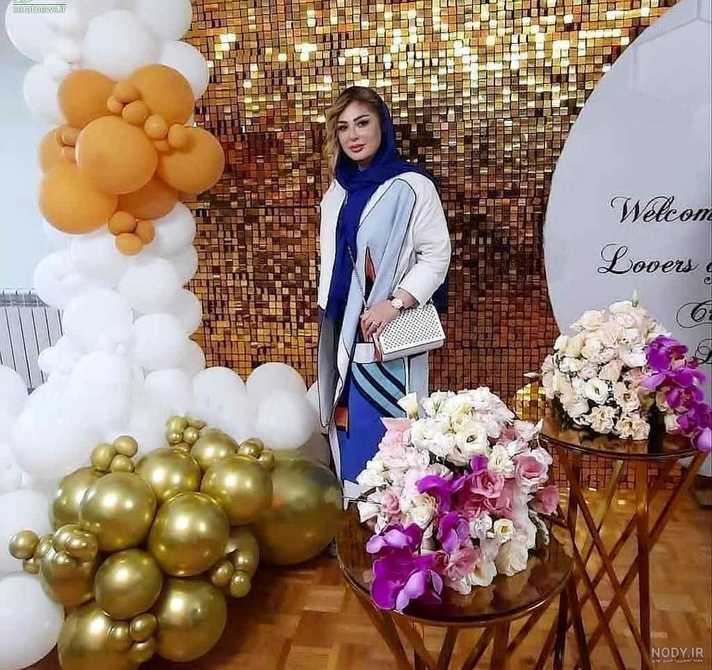 عکس پاییزی نیوشا ضیغمی و بازیگر معروف