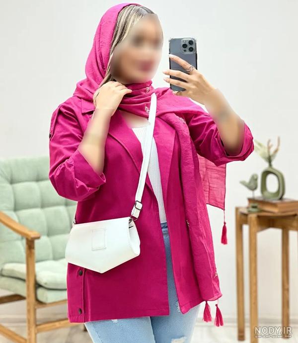 مدل مانتو کوتاه اسپرت جدید تابستانه دخترانه جلو بسته و باز - پرشین سرا مدل مانتو کوتاه اسپرت جدید تابستانه دخترانه جلو بسته و باز - پرشین سرا