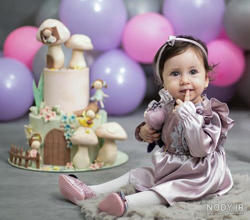 ایده عکس تولد بچه در طبیعت