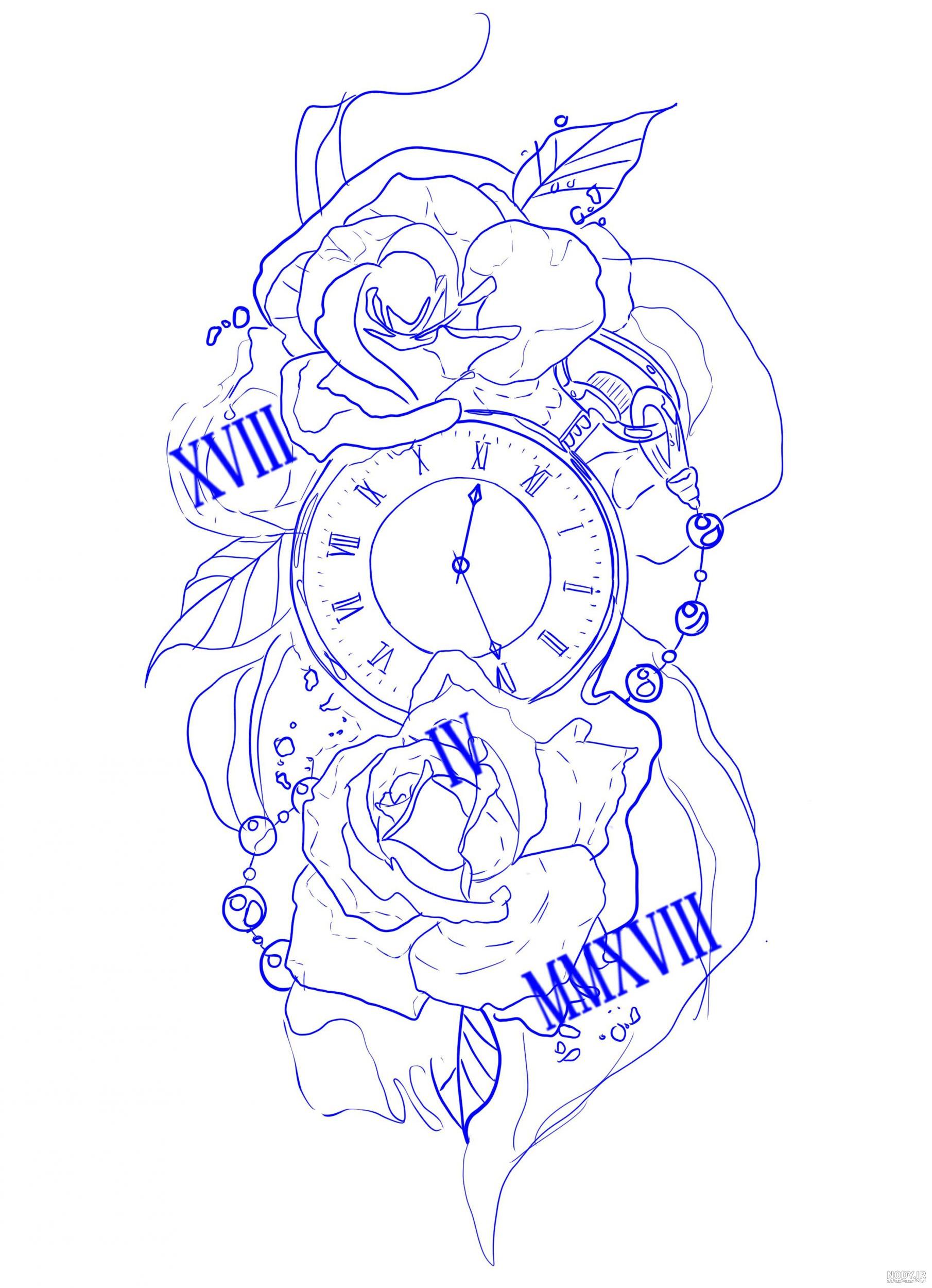 عکس تاتو روی دست نوشته
