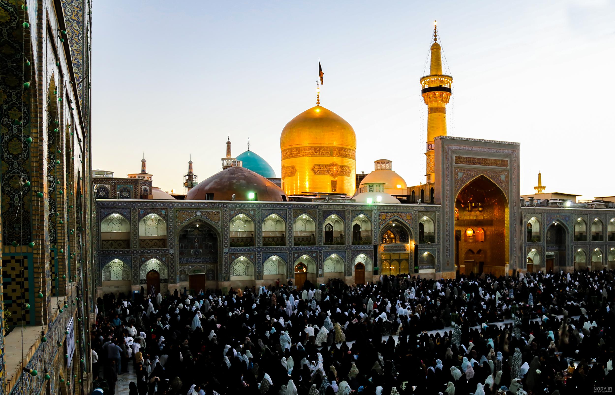 عکس حرم امام رضا و امام حسین