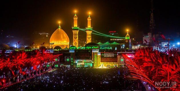عکس حرم امام رضا و امام حسین با هم