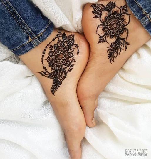 عکس حنا روی دست ساده و شیک - عکس نودی