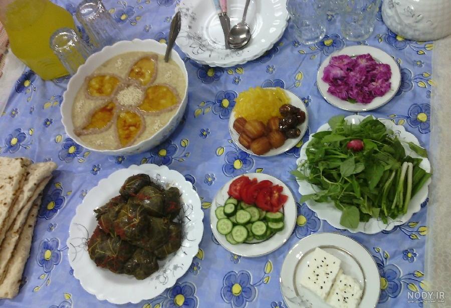 عکس سفره ماه رمضان افطاری عکس سفره ماه رمضان افطاری