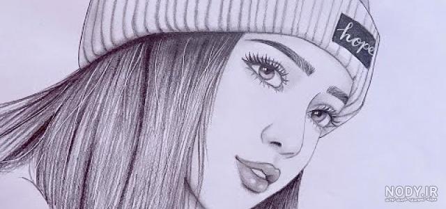 عکس نقاشی دختر ساده و آسان - عکس نودی