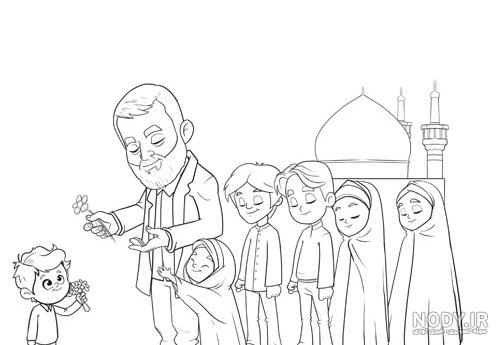 نقاشی ساده از سردار سلیمانی