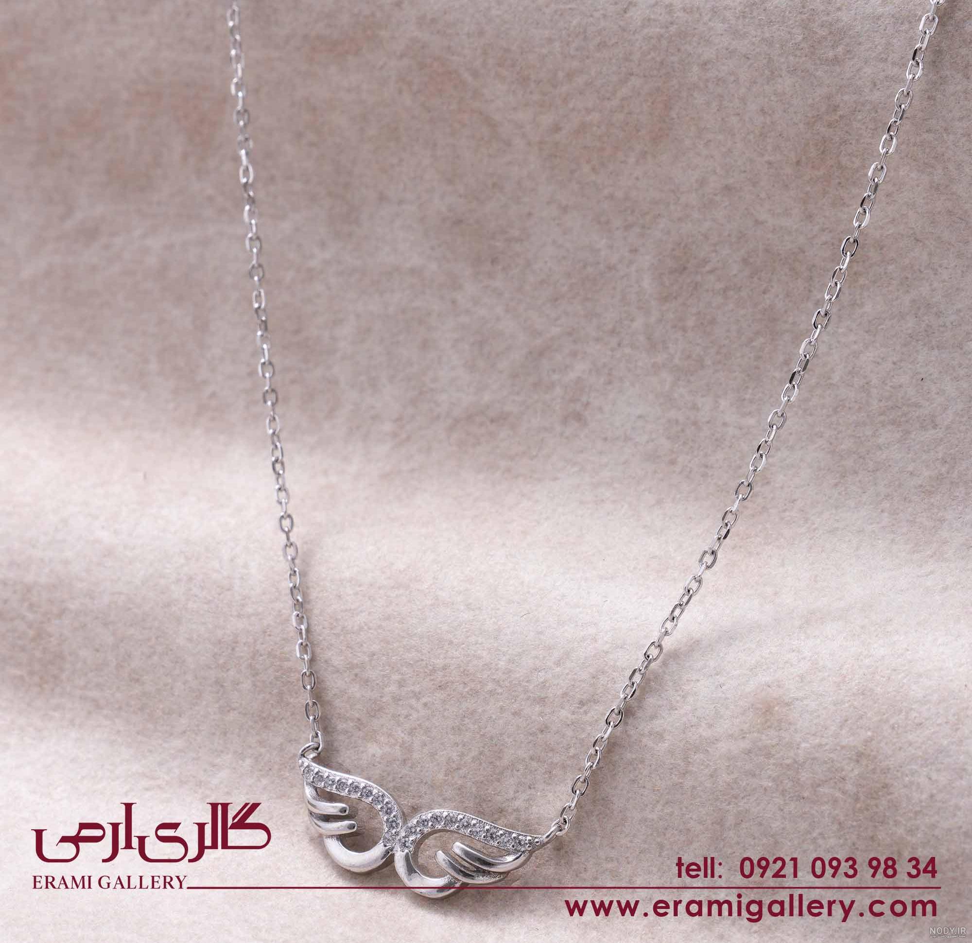 گردنبند سواروسکی قلب آبی کد G080 - گالری نقره لمیا LAMYA