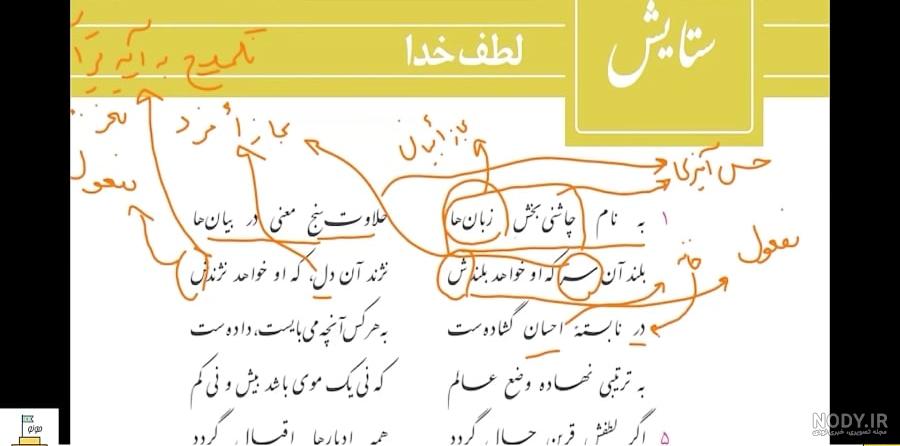 عکس نوشته ستایش خدا