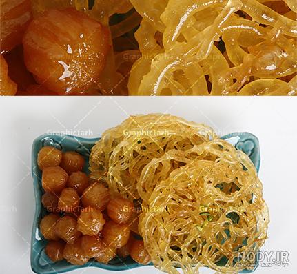 عکس زولبیا و بامیه | گرافیک طرح