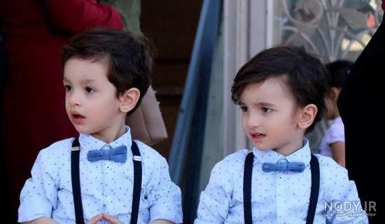 عکس پسر بچه دوقلو زیبا