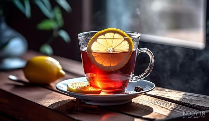 عکس چای لیمو