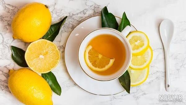عکس چای و لیمو