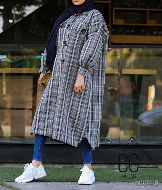 مدل مانتو سال ۱۴۰۳ برای افراد چاق - عکس نودی