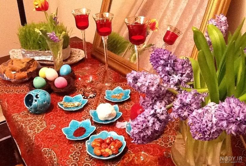 ایده های جذاب برای تزیین سفره هفت سین با ظروف مسی متفاوت و خاص