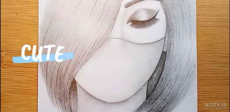 تابلو نقاشی چهره سیاه قلم حرفه ای و هایپررئال | هدیشا