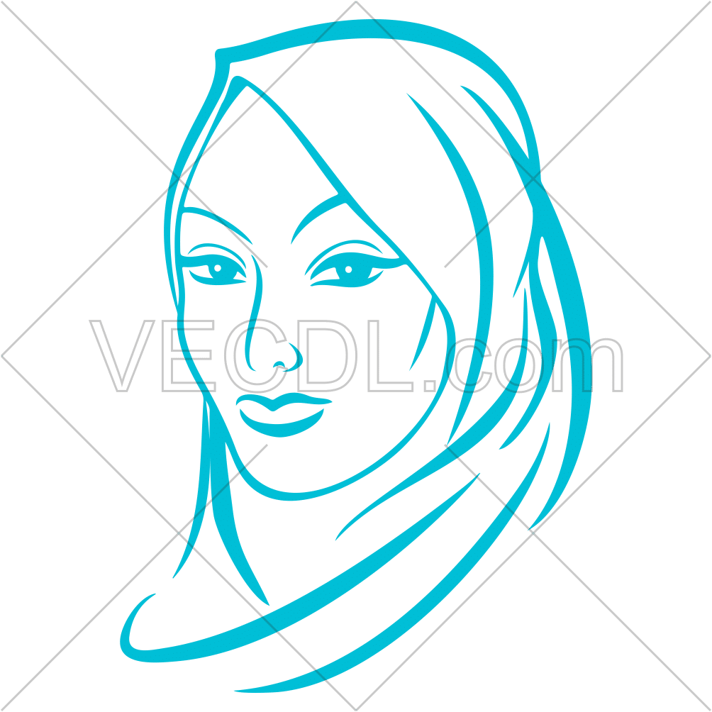 خرید و قیمت دانلود وکتور زن حجابدار لوگو حجاب | ترب