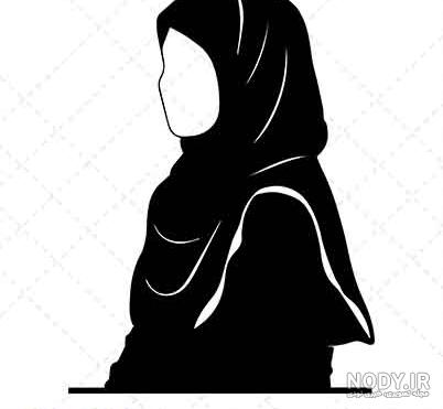 دانلود وکتور حجاب زن - دختر با حجاب - نقشینو