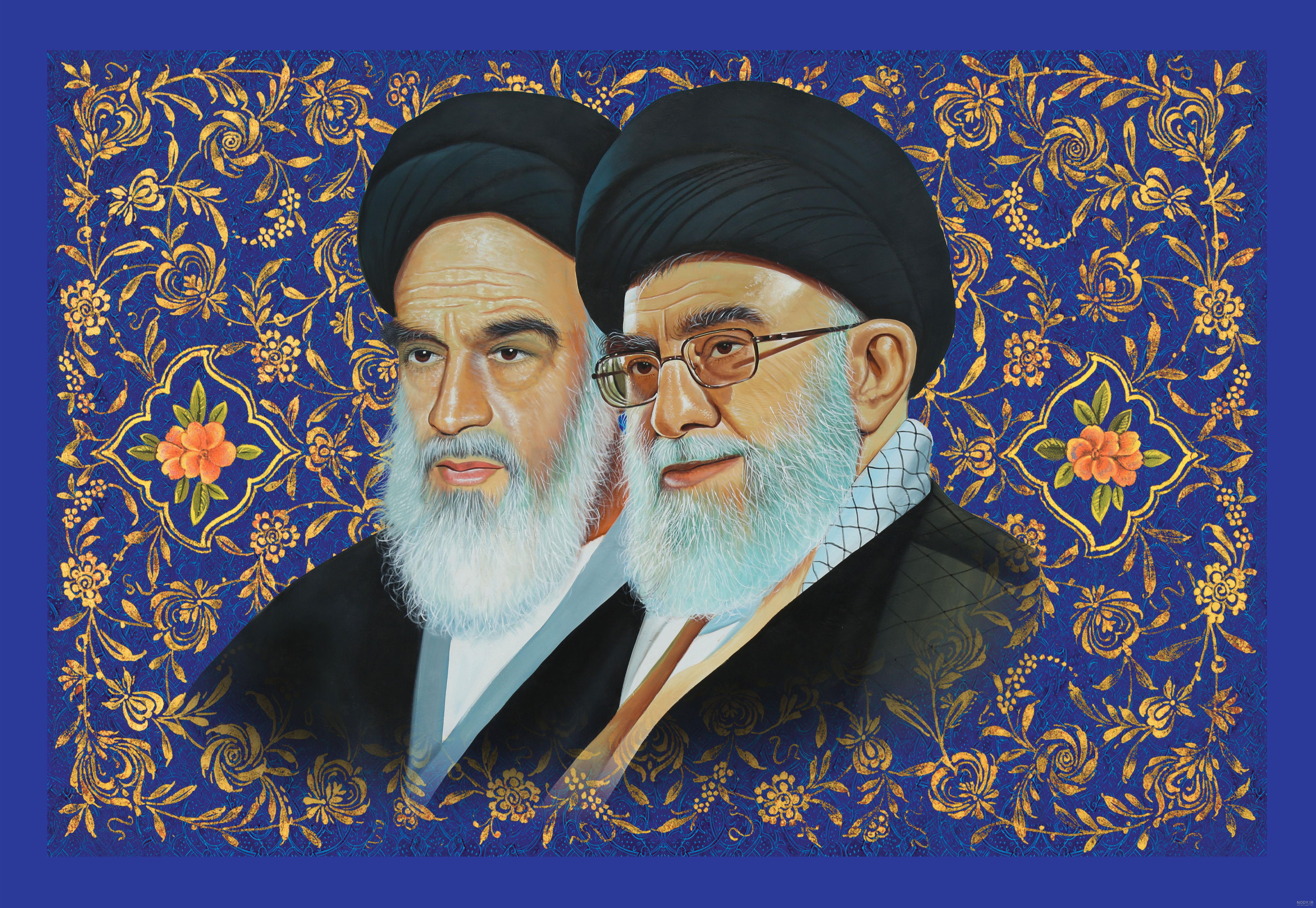 عکس شاه و خامنه ای